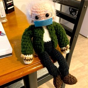 Knitted Bernie Sanders doll (no box)